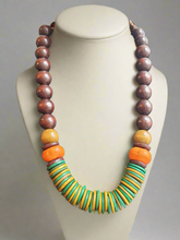 Load image into Gallery viewer, "Chocolate Mint" Coconut Chip Neccklace