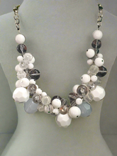 Load image into Gallery viewer, White Chunky Chain Necklace