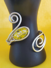 Load image into Gallery viewer, Lemon Drop Swirl Cuff Bracelet