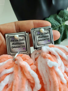 Inspirational Earrings "You are God's..