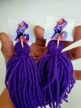 Load image into Gallery viewer, Megan Stallion Tassel Earrings
