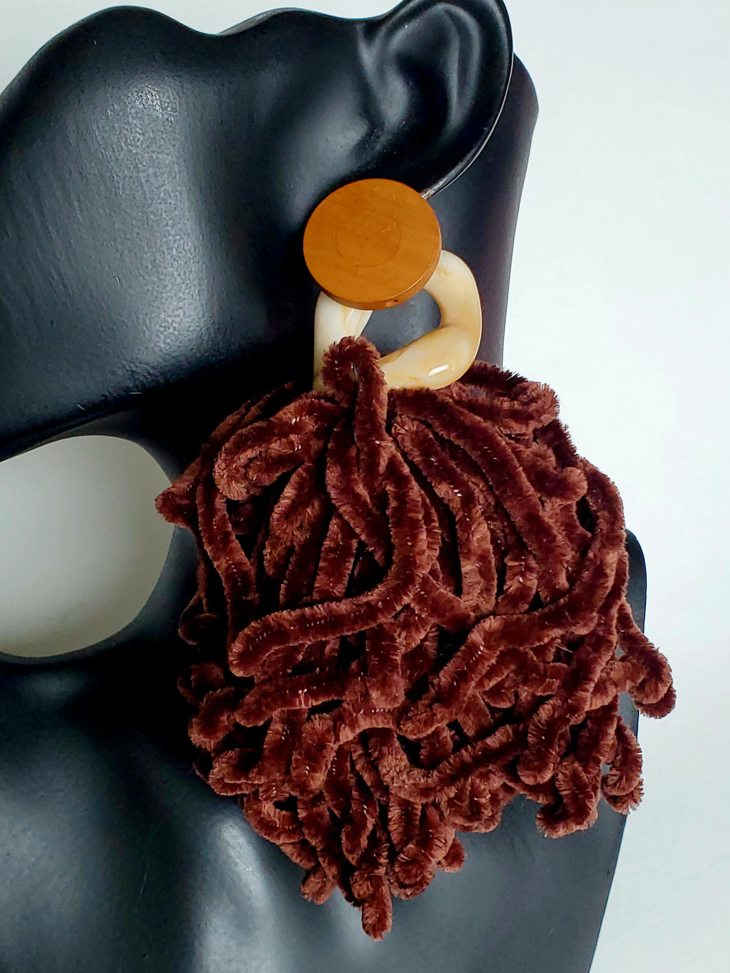 Chenille Tassel Earrings