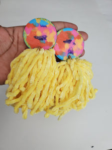 Chenille Tassel Earrings