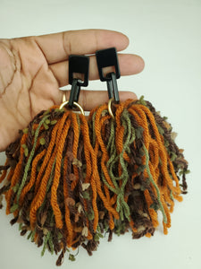" Mother Earth Sprouting" Tassel Earrings