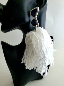 "I Make Money Moves" Tassel Earrings