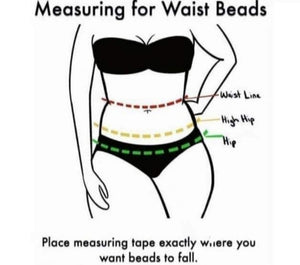 Matt Gold/White Waistbeads