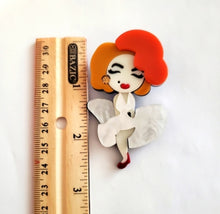 Load image into Gallery viewer, Marilyn..Acrylic Brooch Pin
