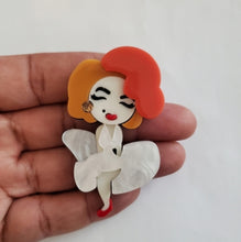 Load image into Gallery viewer, Marilyn..Acrylic Brooch Pin
