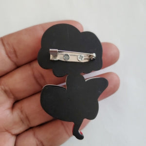 Marilyn..Acrylic Brooch Pin