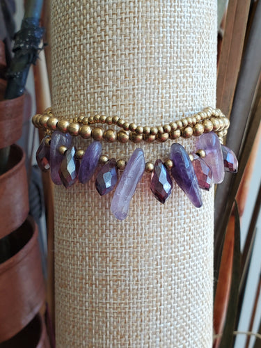 Young Girl's Purple Macrame Bracelet - A BeaYOUtiful You