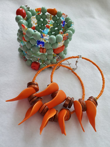 Wrap Bracelet &Earring Set Style#11 - A BeaYOUtiful You