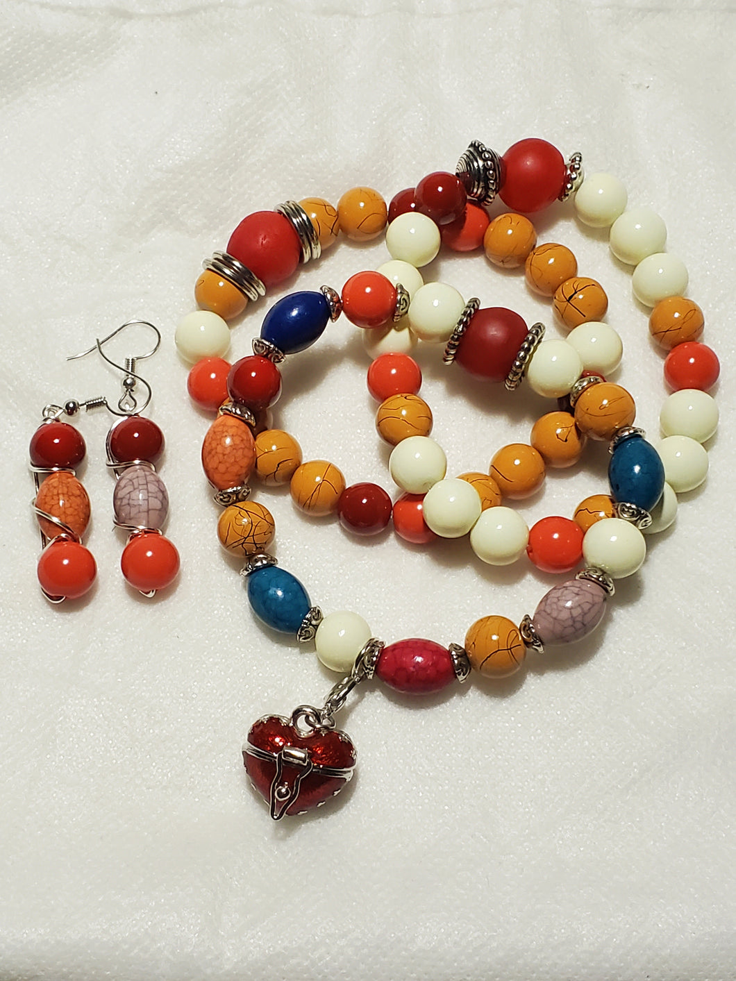 Bracelet & Earrings Set Style#23