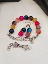 Load image into Gallery viewer, Agate Bracelet &amp; Earrings Set Style#14
