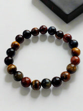 Load image into Gallery viewer, Men&#39;s Mixed Tiger Eye Bracelet
