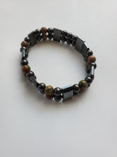 Load image into Gallery viewer, Men&#39;s Hematite Double Strand Bracelet
