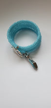 Load image into Gallery viewer, &quot;Glam Kitten&quot; Kid Lt Blue Wrap Bracelet
