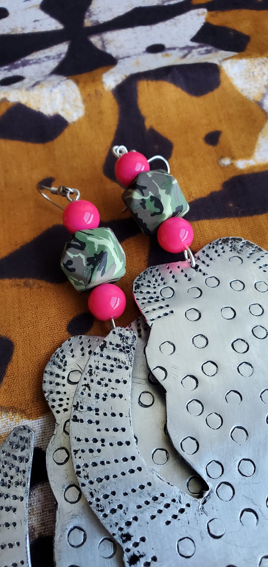 Gye Nyame Aluminum Earrings