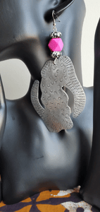 Gye Nyame Aluminum Earrings