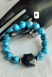Turquoise Printed Bracelet