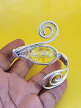 Load image into Gallery viewer, Lemon Drop Swirl Cuff Bracelet
